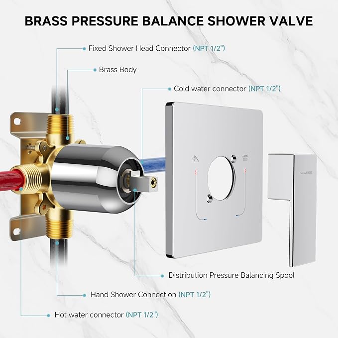 SR SUN RISE Shower Faucet Set & System - Image 8