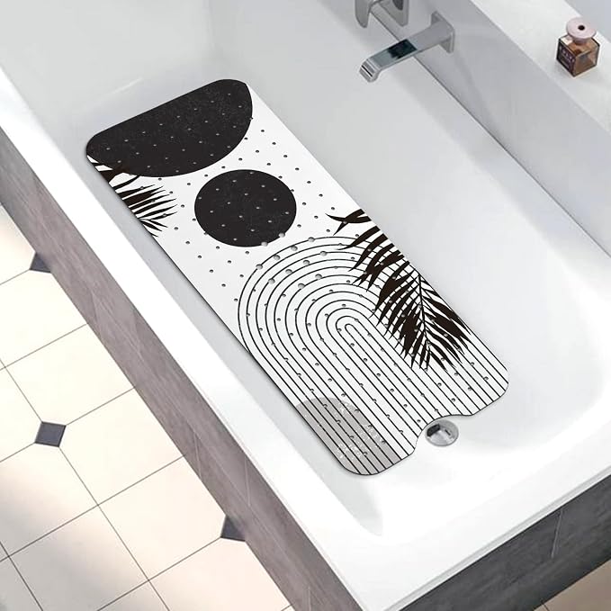 Bathtub Mat Non Slip, Bohemia Extra Long Bath tub Mat Shower Floor Mat - Image 5