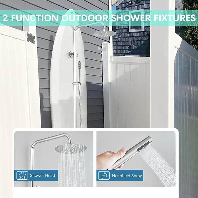Rain Shower System Outdoor Shower Fixtures - Image 2
