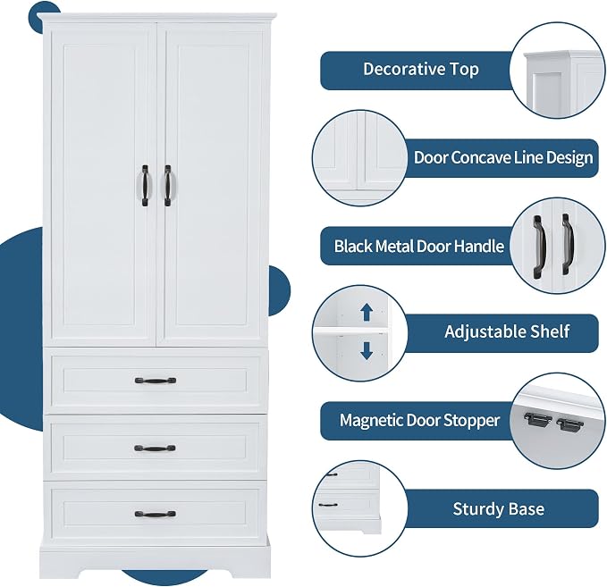 Favfurish 69" Tall Bathroom Storage Cabinet - Image 5