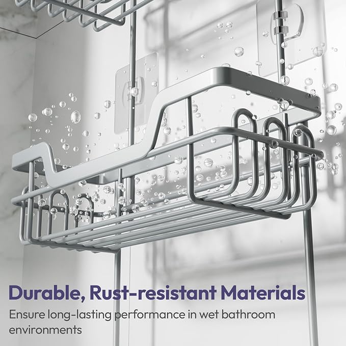 SWTYMIKI Bathroom Shower Caddy Hanging - Image 6