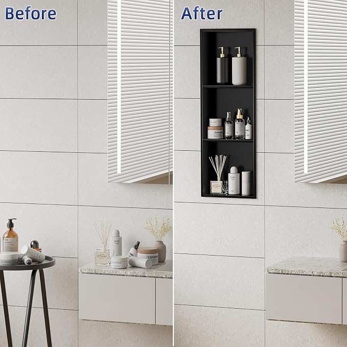 36x12 Inch No Tile Needed Shower Niche - Image 6