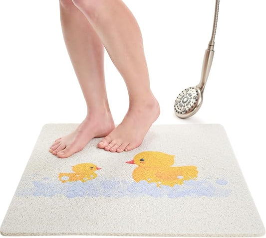 Enkosi Loofah Non-Slip Shower Mat – Square Anti-Slip Bath Mat by ENKOSI
