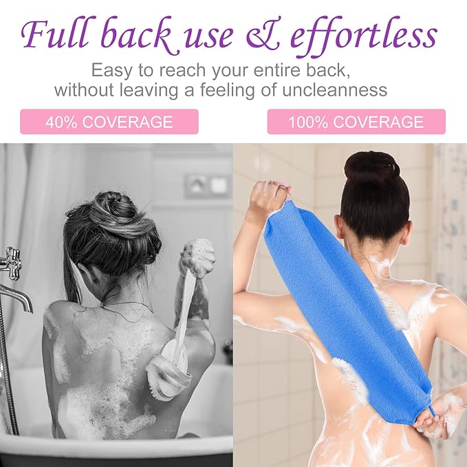 Lounsweer 7 Pieces Exfoliating Back Scrubber - Image 5