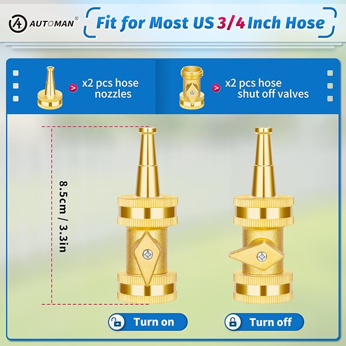 AUTOMAN Brass Hose Nozzle - Image 2