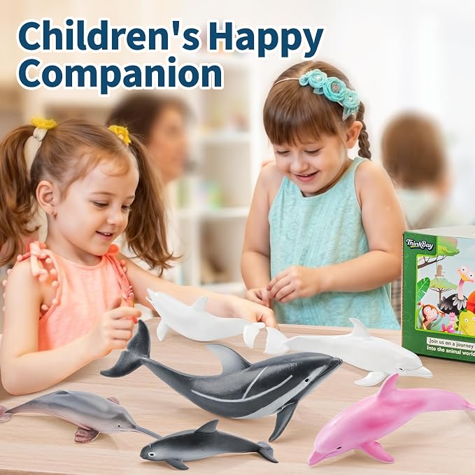 6PCS 5" Realistic Dolphin Figurines Toy - Image 6