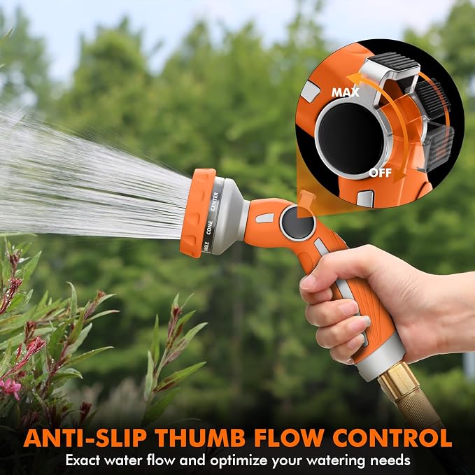 RESTMO Hose Nozzle Heavy Duty, Metal Water Hose Sprayer - Image 3