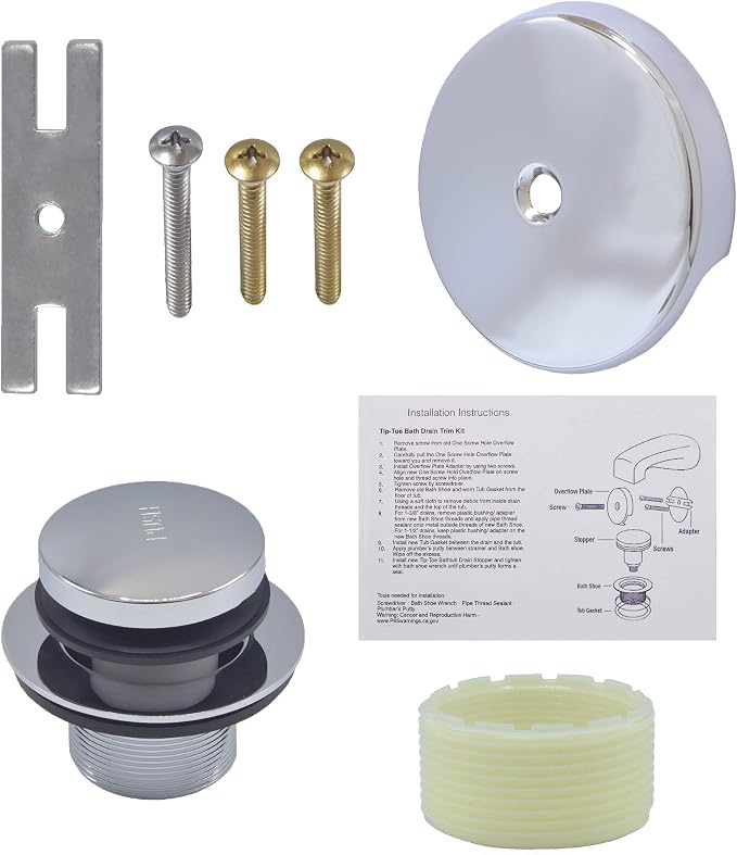 Tip-Toe Bath Drain Trim Kit by Gold-Hao-the-bathroom