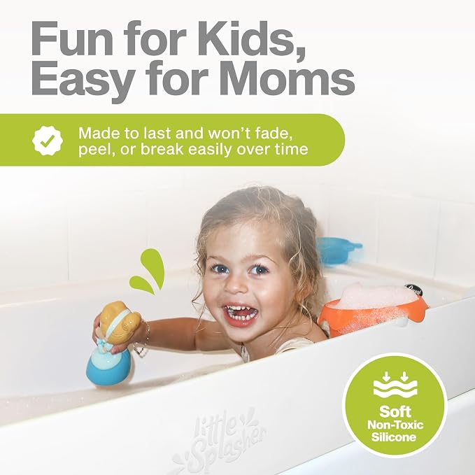 Original PlayPad, Bathtub Splash Guard Play Shelf - Image 6