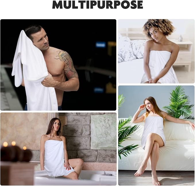 KinHwa Microfiber Bath Towel 30x60inch 2 Pack Extra Large Bathroom Towels - Image 5