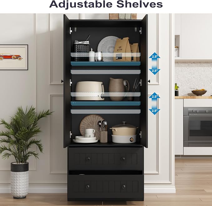 65" H Pantry Cabinet, Small Pantry - Image 4