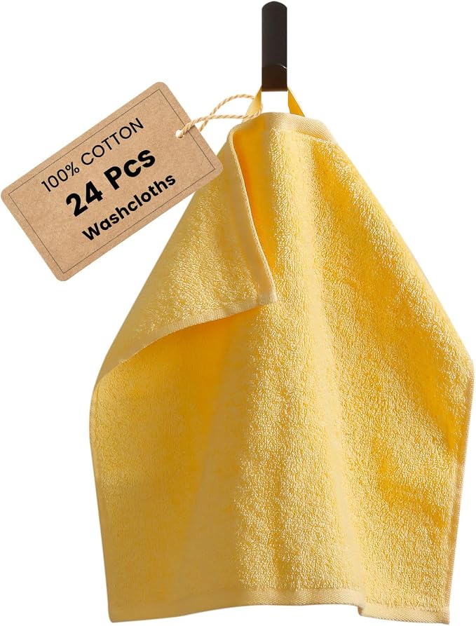 SEMAXE 100% Cotton Washcloths for Bathroom by SEMAXE