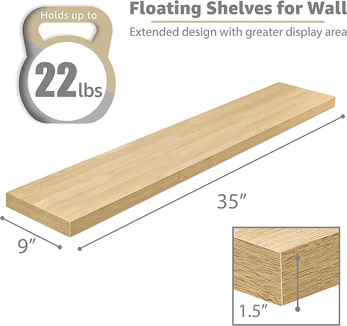 Sorbus Floating Shelves for Wall - Image 3