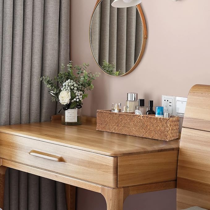 Seagrass Storage Basket Woven Shelf Baskets - Image 5