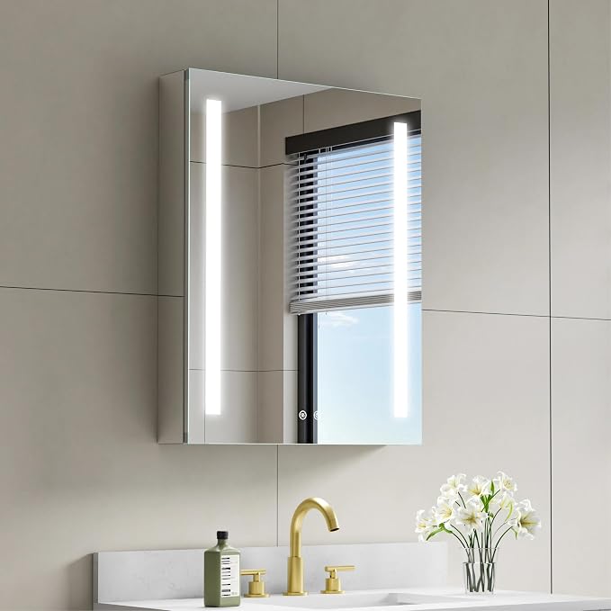 WELLFOR 24" X 30" LED Medicine Cabinet by WELLFOR