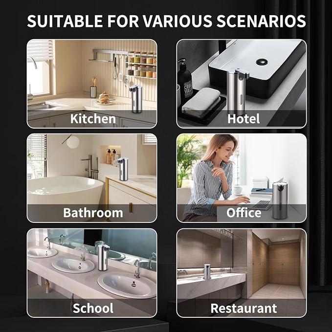Automatic Soap Dispenser, Automatic Soap Dispenser Touchless, Kitchen & Bathroom - Image 4