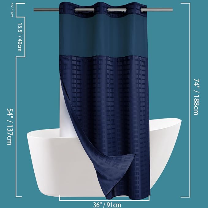 Conbo Mio Stall No Hook Shower Curtain - Image 6