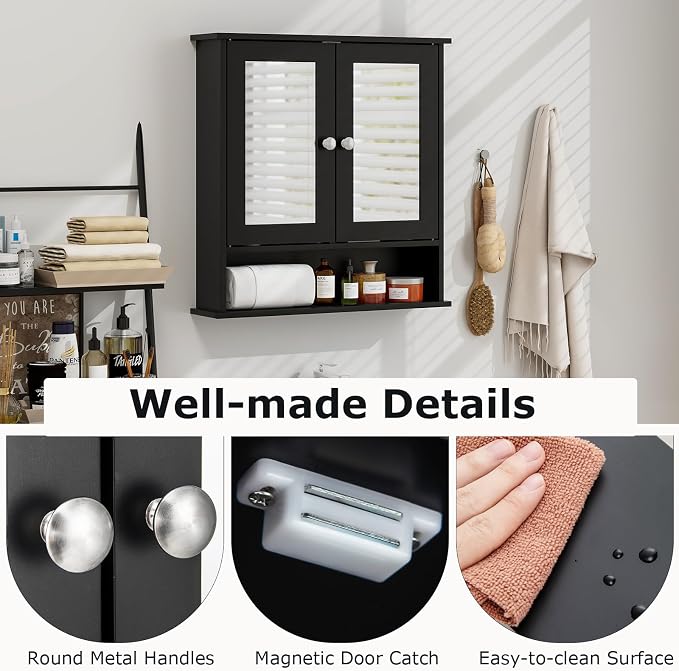 Tangkula Bathroom Medicine Cabinet - Image 9