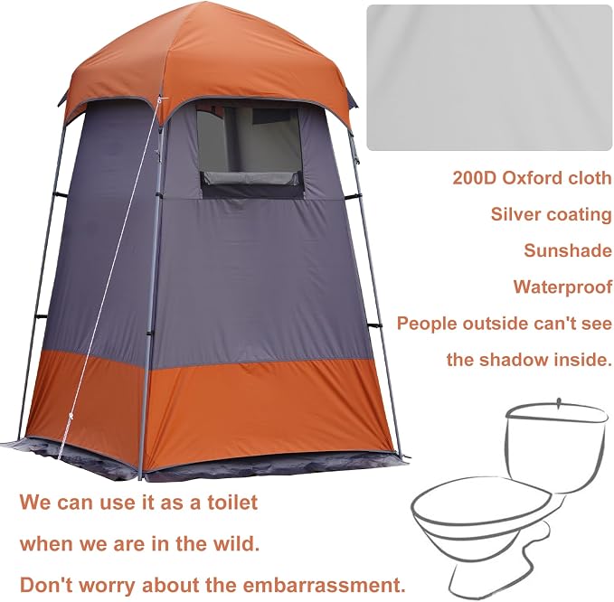 Outdoor Shower Tent Changing Room Privacy Portable Camping Shelters - Image 4