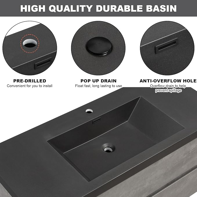 48" Floating Bathroom Vanity - Image 6