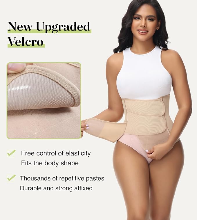 SHAPSHE Waist Trainer for Women Postpartum Recovery Wrap Waist Cincher Corset - Image 3