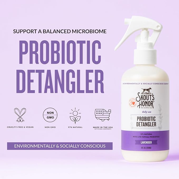 Skout's Honor Probiotic Pet Detangler Spray - Image 2