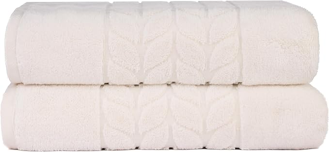 BAGNO MILANO Organic Turkish Cotton Bath Towels, Luxury Jacquard Collection by BagnoMilanoLuxurySoftness