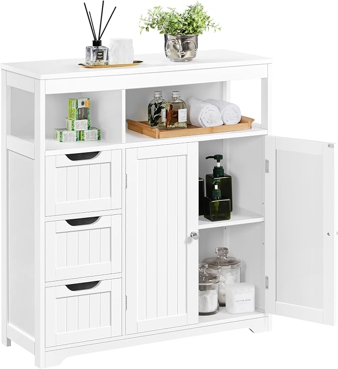 Yaheetech Bathroom Floor Cabinet, Wooden Storage Organizer by Yaheetech