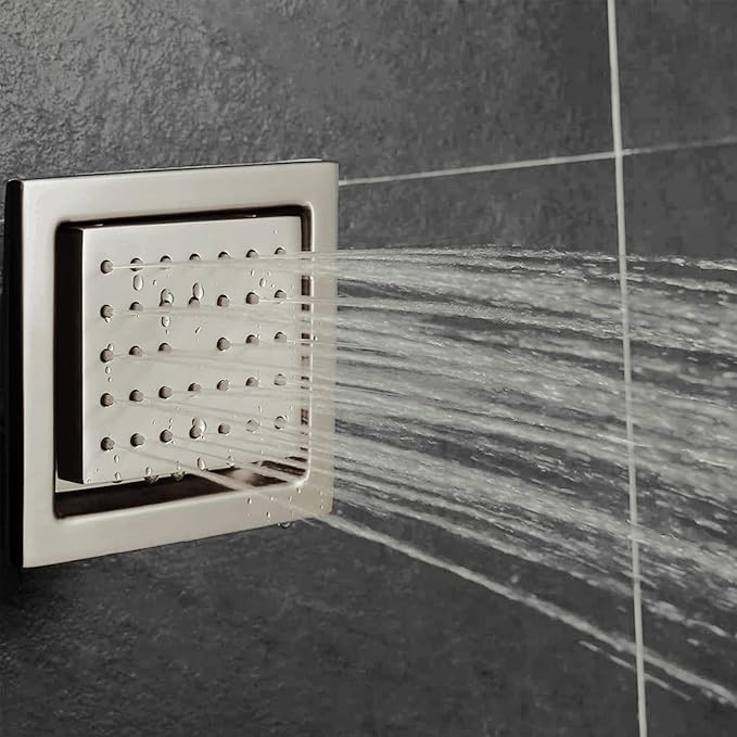 Brushed Nickel Shower Faucet Set Luxury Rainfall Shower Head System, Digital - Image 8