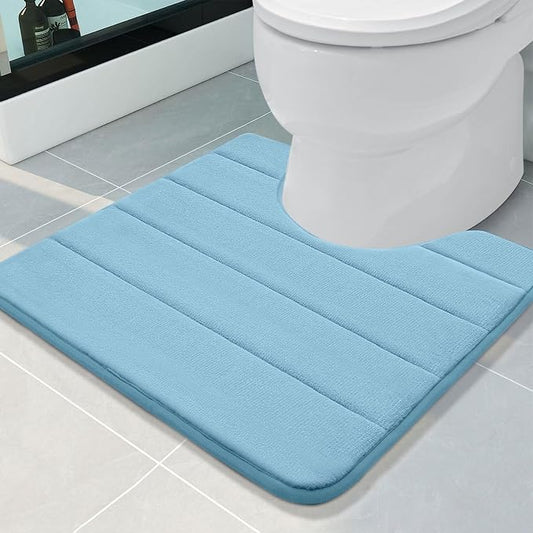 Buganda Memory Foam U-Shaped Contour Toilet Rugs, Non Slip Absorbent, Thick by Buganda