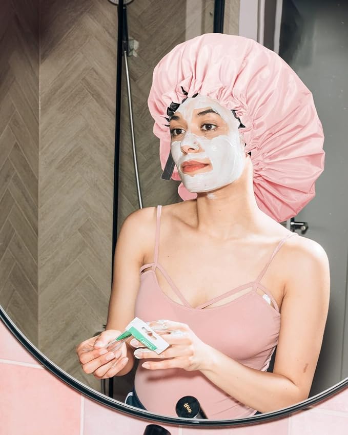 Aquior Shower Cap, Extra Adjustable Shower Caps - Image 9