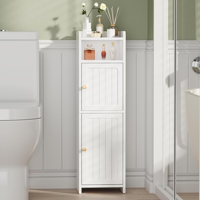 BEWISHOME Small Bathroom Cabinet, Bathroom Storage Cabinet - Image 2