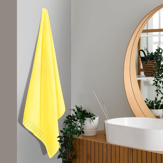Cotton 2 Pack Oversized Bath Towel Set 28x55 inches, Large Bath Towels - Image 3
