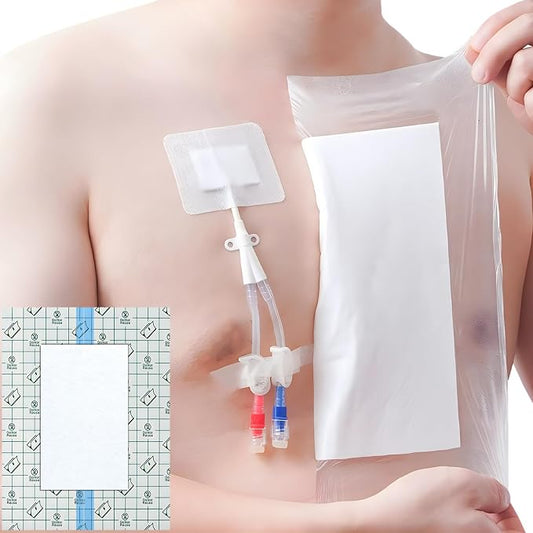 Waterproof Shower Cover Shields Dialysis Port Picc Line Chest Catheter PD by Hola+Health