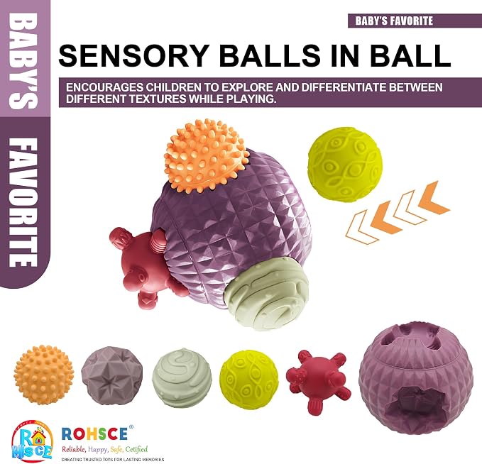 Sensory Balls for Toddlers 1-3, Montessori Toys for Babies 6-12 Months - Image 7