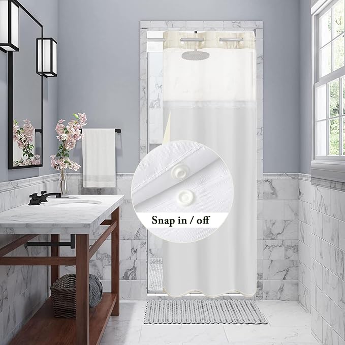 Gibelle Stall Small Shower Curtain 36x74, Waffle Weave Shower Curtain - Image 3