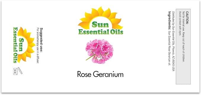 Sun Essential Oils Rose Geranium Essential Oil 2 Fluid Ounces - Image 2
