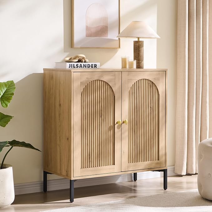 Bathroom Cabinet with Storage, Modern Sideboard Cabinet - Image 4