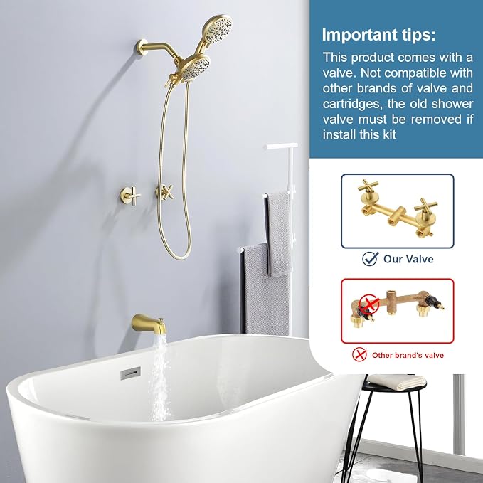 2 Handle Shower Faucet Set - Image 2
