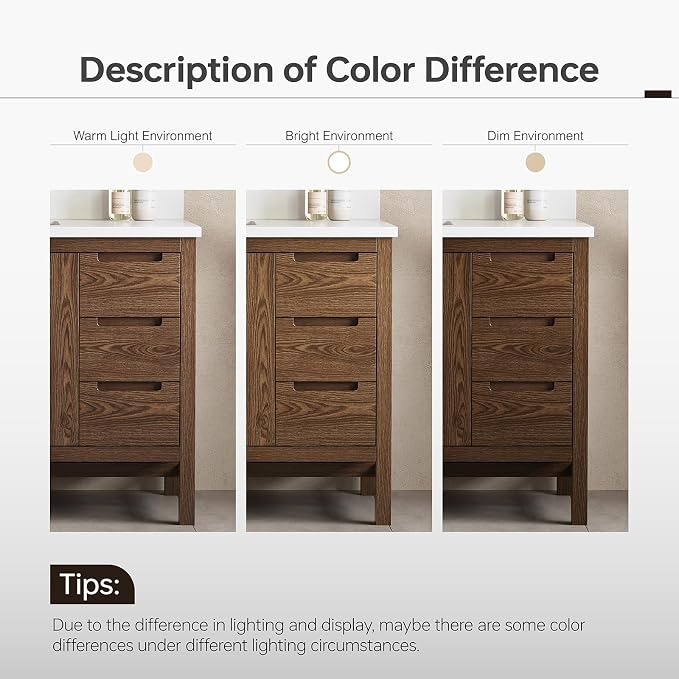 48 Inch Bathroom Vanity with Sink, Solid Wood Bathroom Cabinet with Soft - Image 12