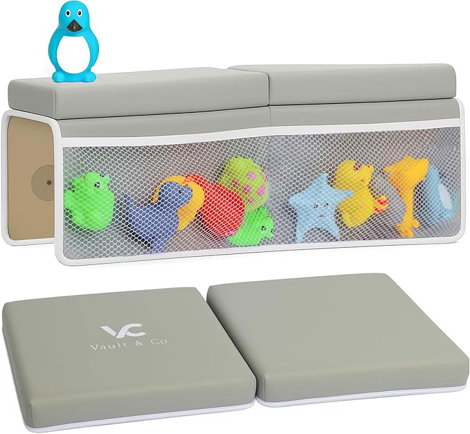 Vault & Co Bath Kneeler and Elbow Rest Pad Set – Extra Thick 1.5” Cushioned by Unknown