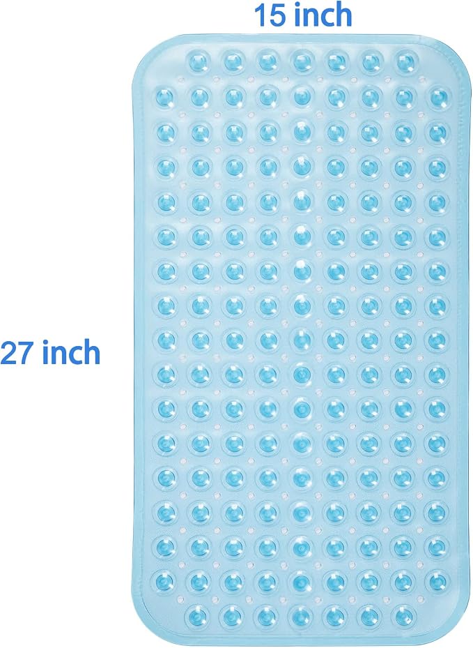 AmazerBath Bath Tub Mat, Medium Size 27.6 x 15 Inches Non-Slip Shower Mats - Image 7