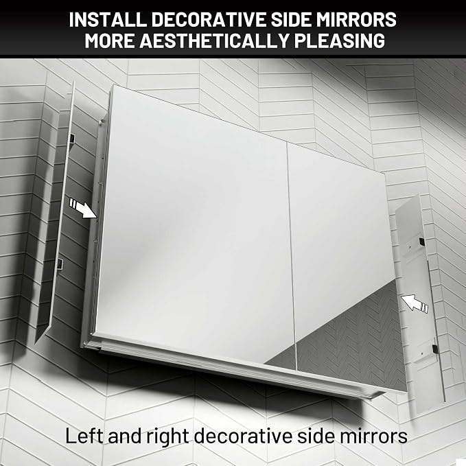 36 x 24 Medicine Cabinet Mirror - Image 8