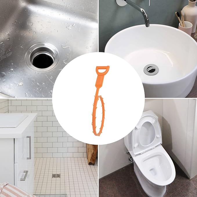 Amazon Basics Flexible Drain Clog Remover Snake Tool, Effective - Image 4