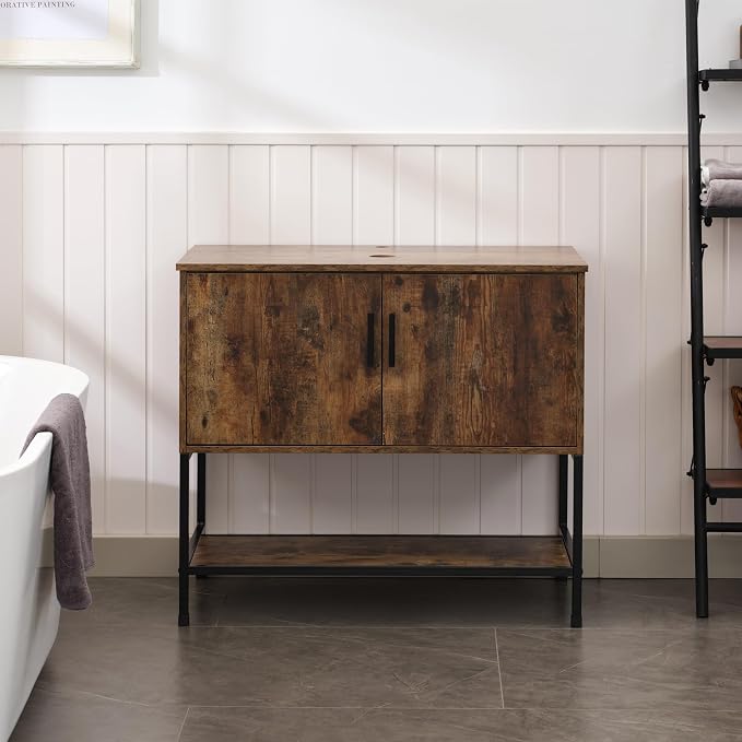 UEV Rustic Brown 36" Bathroom Vanity by YourHomeExcellentVendor