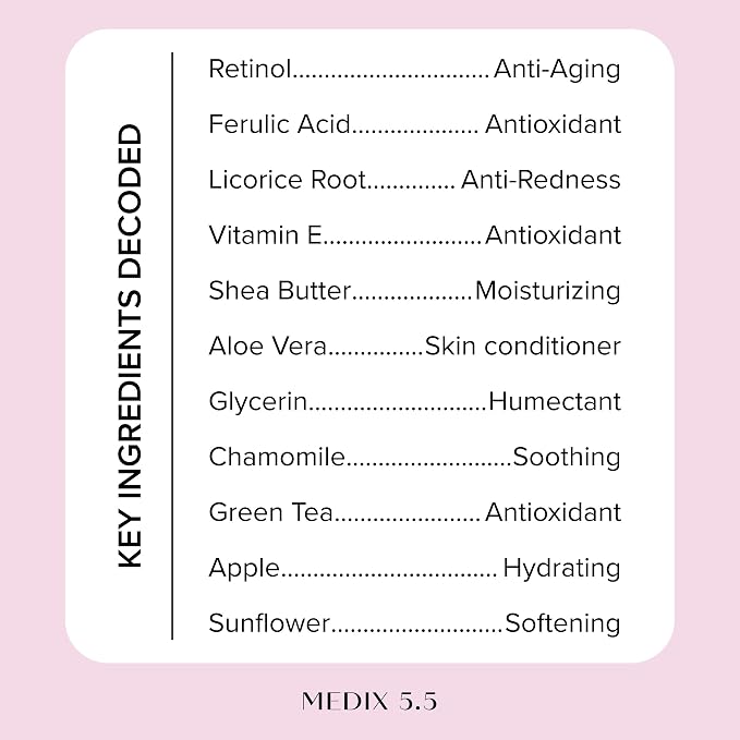 MEDIX Fragrance Free Firming Retinol Body Lotion + Brightening Vitamin C Cream - Image 4