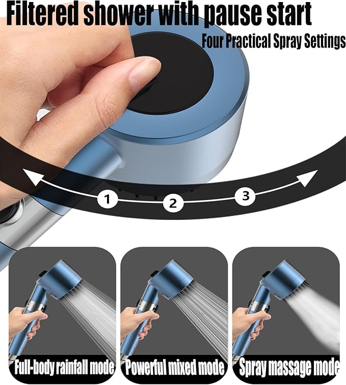 Shower Head with Handheld, Filtered Shower Heads High Pressure, High Flow Even - Image 2