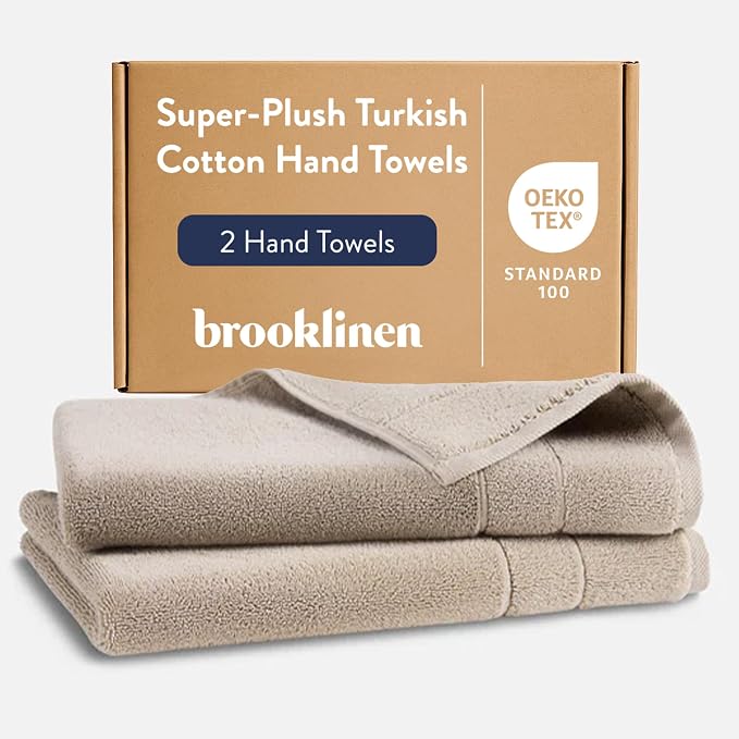 Brooklinen Super-Plush Turkish Cotton Hand Towels by Brooklinen