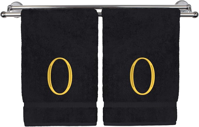 Monogrammed Hand Towel, Personalized Initial Gift, Extra Absorbent 100% Turkish by BareCotton