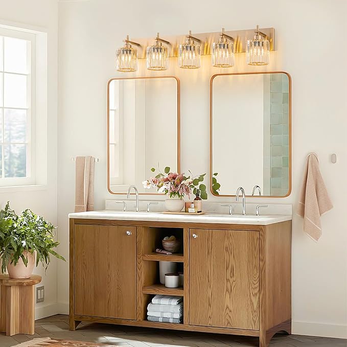 Modern Crystal Bathroom Vanity Lights, Crystal Wall Lighting - Image 5